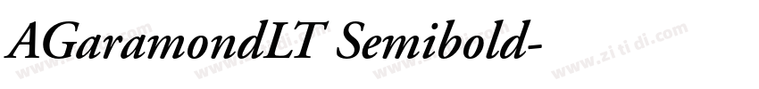 AGaramondLT Semibold字体转换